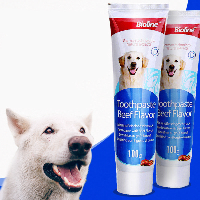 PawsSource Natural Dog Toothpaste Beef Flavor - Removes Plaque and Tartar, Freshens Breath, Safe for Dogs