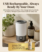 USB rechargeable cordless dog paw cleaner always ready at your front door