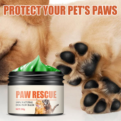 PawsSource Natural Dog Paw Balm - Heals Dry Cracked Paw Pads with Coconut Oil Shea Butter and Beeswax
