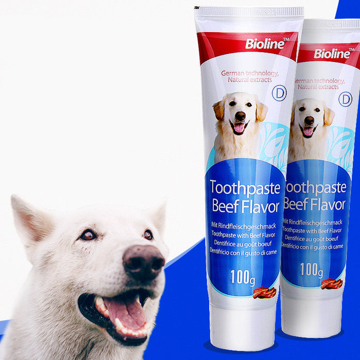PawsSource Natural Dog Toothpaste Beef Flavor - Removes Plaque and Tartar, Freshens Breath, Safe for Dogs