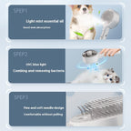 PawsSource Grooming Comb Before After - Shinier Healthier Pet Coat After Every Session