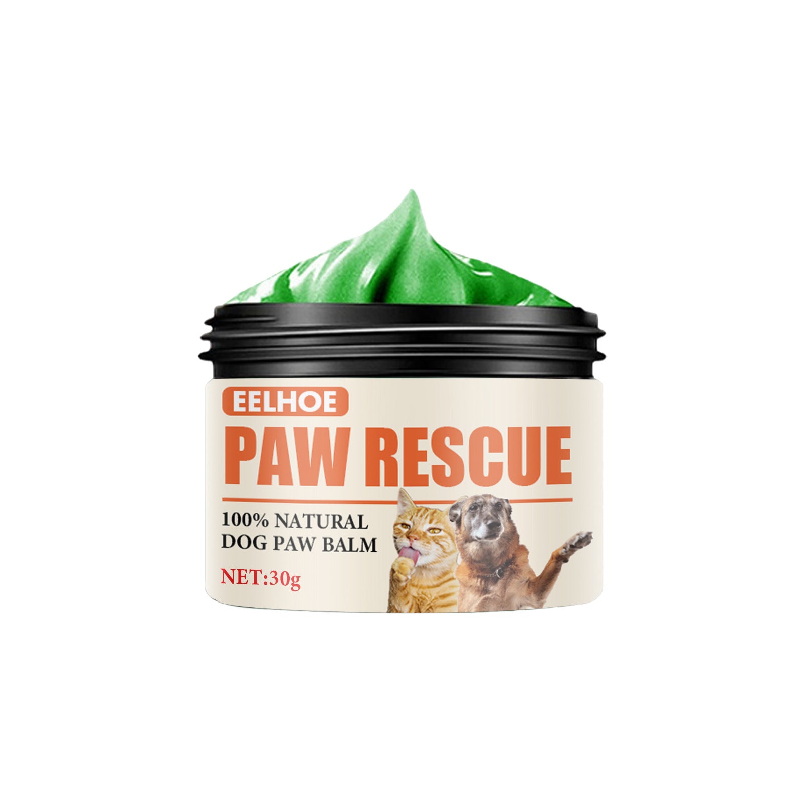 PawsSource Dog Paw Balm 30g - All Season Protection for Hot Pavement and Winter Ice