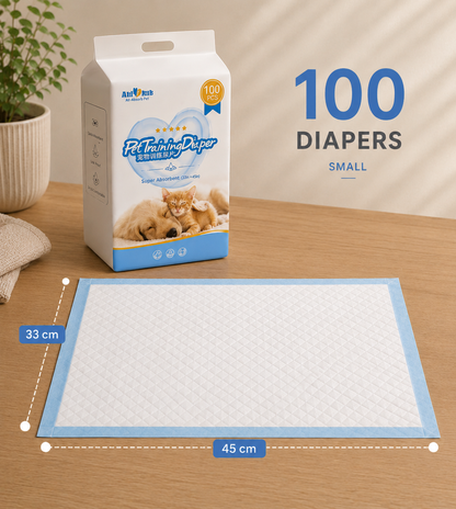 PawsSource Pet Diapers Pads Large - Extra Absorbent Leak-Proof Puppy Training Pads