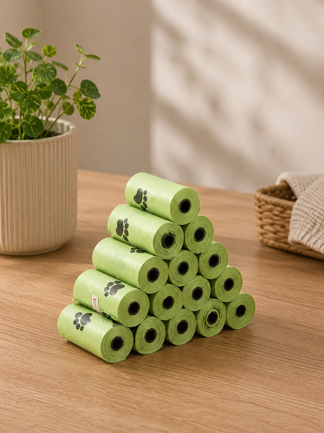 PawsSource Biodegradable Dog Poop Bags - Leak-Proof Thick Waste Bags for Easy Cleanup
